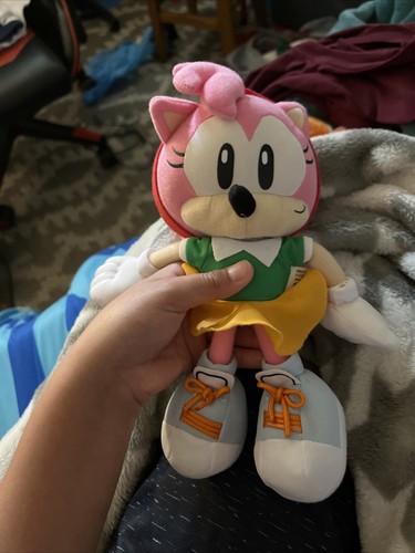 New Amy Rose SONIC THE HEDGEHOG 9 inch Plush (Great Eastern) 699858526352