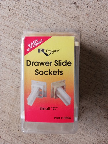 RV Designer H306, Drawer Slide Socket Set, Small C , 2 Per Pack