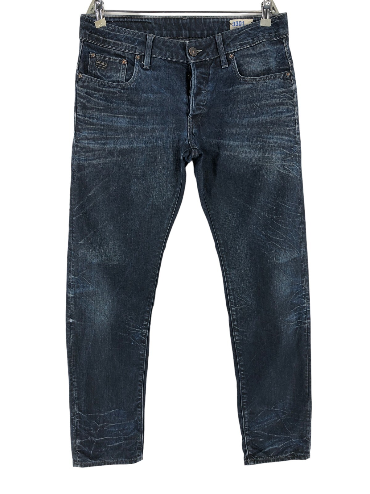G-STAR RAW 3301 W32×L32 ダークデニム ストレートパンツ G-Star RAW