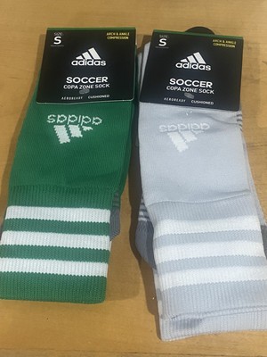 Adidas Sz S Soccer Copa Zone Cushioned Socks Aeroready Arch & Ankle Compression