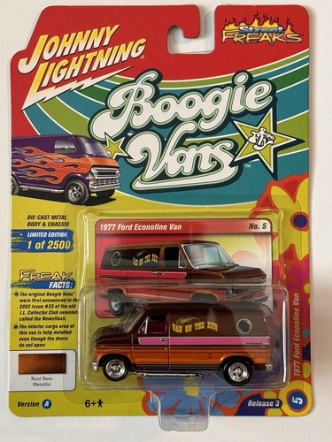 【レア】Ford van フォード　バン　エコノライン　ジョニーライトニング 1:64 1977 FORD ECONOLINE VAN JOHNNY LIGHTNING BOOGIE VANS