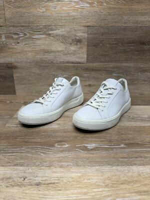 Ecco Street Tray White Leather Sneaker Men's Size EU 41
