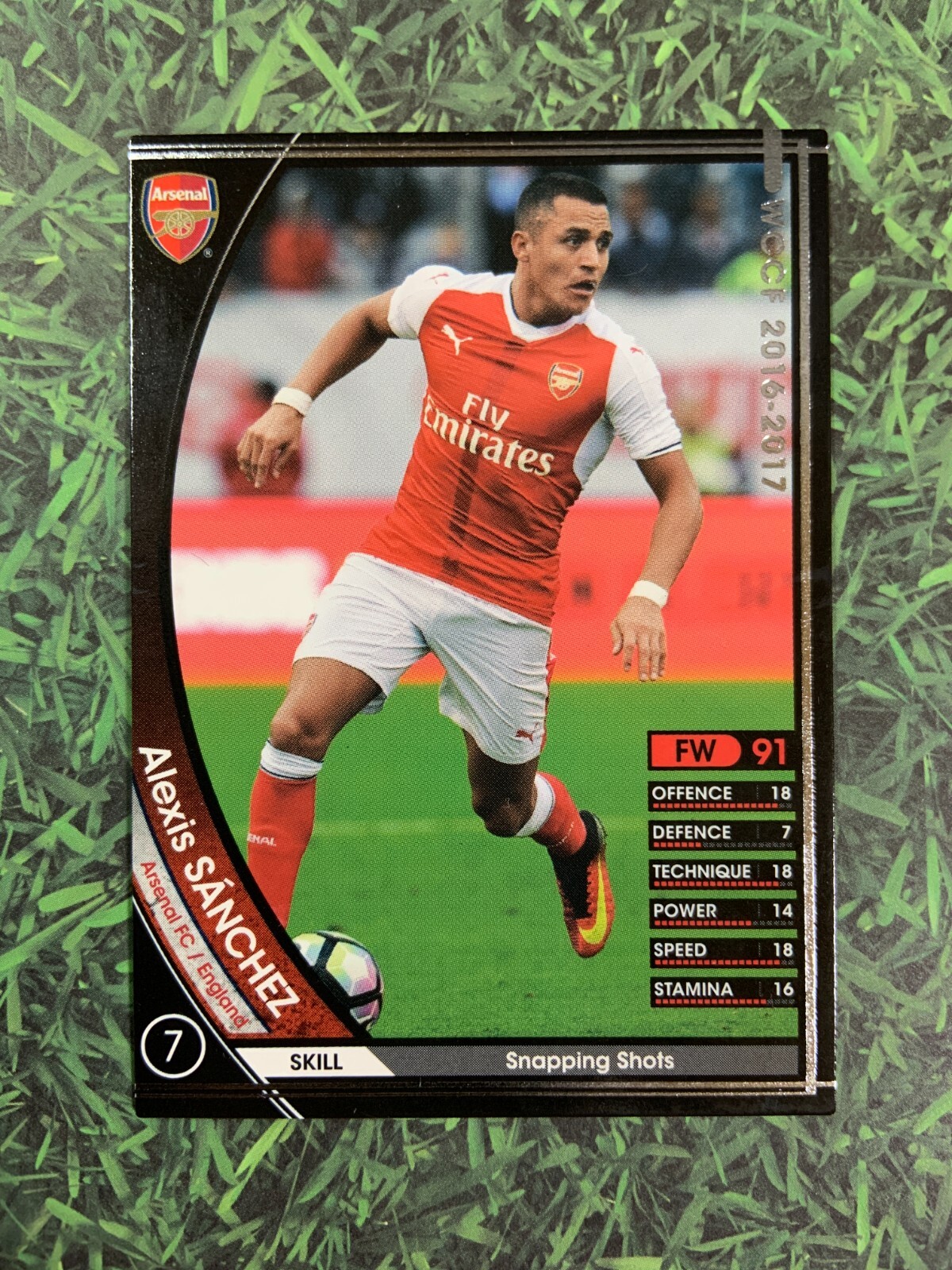 ☆サッカー日本代表メモリアルボックス☆パニーニ☆激レア☆ Panini WCCF 2017-18 POY Alexis Sanchez 1988 Chile Arsenal FC