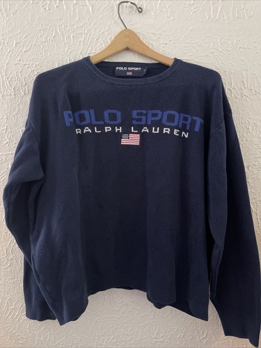 Rare Vintage POLO SPORT Ralph Lauren Spell Out USA Flag Knit Rare Vintage POLO SPORT Ralph Lauren Spell Out USA Flag Knit