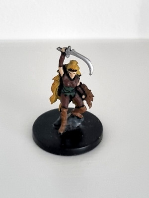 D&D Mini - VADANIA HALF-ELF DRUID #29 (Harbinger - RARE FIGURE & VHTF W/ CARD!!)