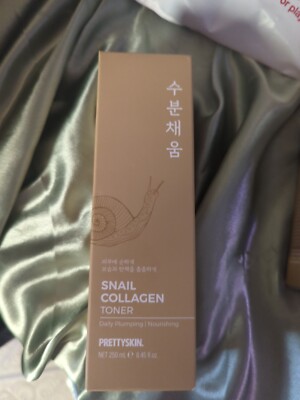 Prettyskin Snail Collagen Toner 8.45 Fl.OZ. /250 ML Daily Plumping & Nourishing