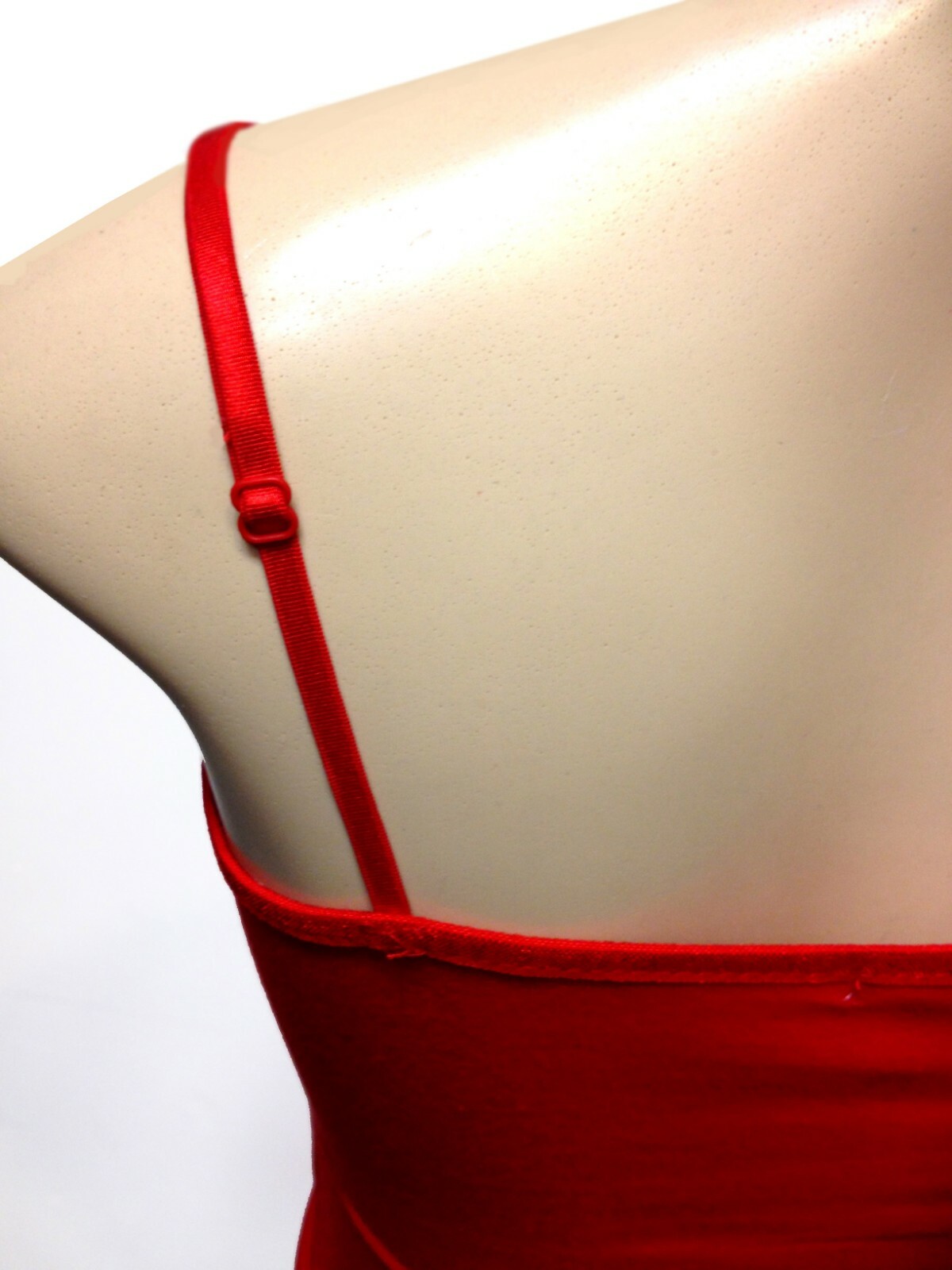 (Bozzolo) Plain Long Tank Top w/Spaghetti Straps Cotton Cami  Junior Size S M L