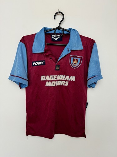 WEST HAM UNITED 1995/1997 HOME FOOTBALL SHIRT PONY VINTAGE
