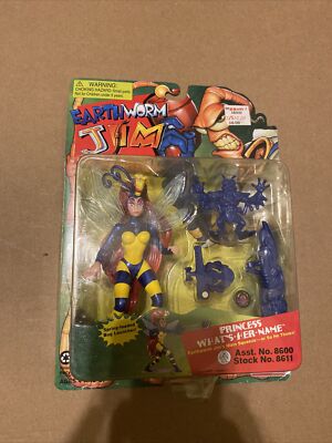 Earth Worm Jim Princess What's-Her-Name Playmates 1994 Spring Loaded NEW Sealed