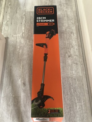 black and decker stc1820pc 18v cordless grass trimmer 280mm