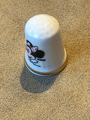 Vintage Radnor Minnie Mouse Thimble, Bone China Preowned Used