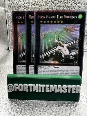 3x Mecha Phantom Beast Dracossack (Platinum Secret Rare) RA03-EN039 Quarter