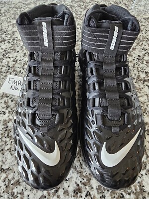 Nike Force Savage Pro 2 Shark Football Cleats Black CK2823-001 Sz 11.5 W WIDE