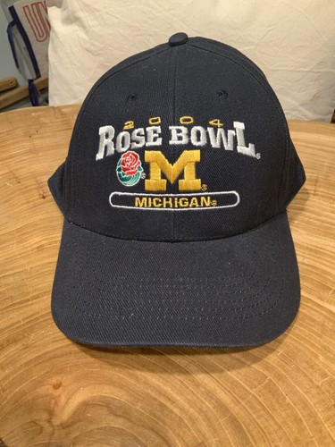 キャップ 2004 RoseBowl University of Michigan CAP Michigan Wolverines 2004 Rose Bowl Embroidered Snapback Hat