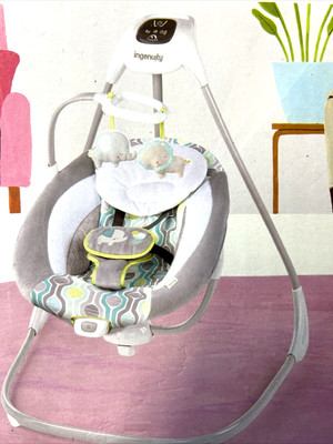 Ingenuity Simple Comfort Cradling Swing 0- 9 months Brand New.