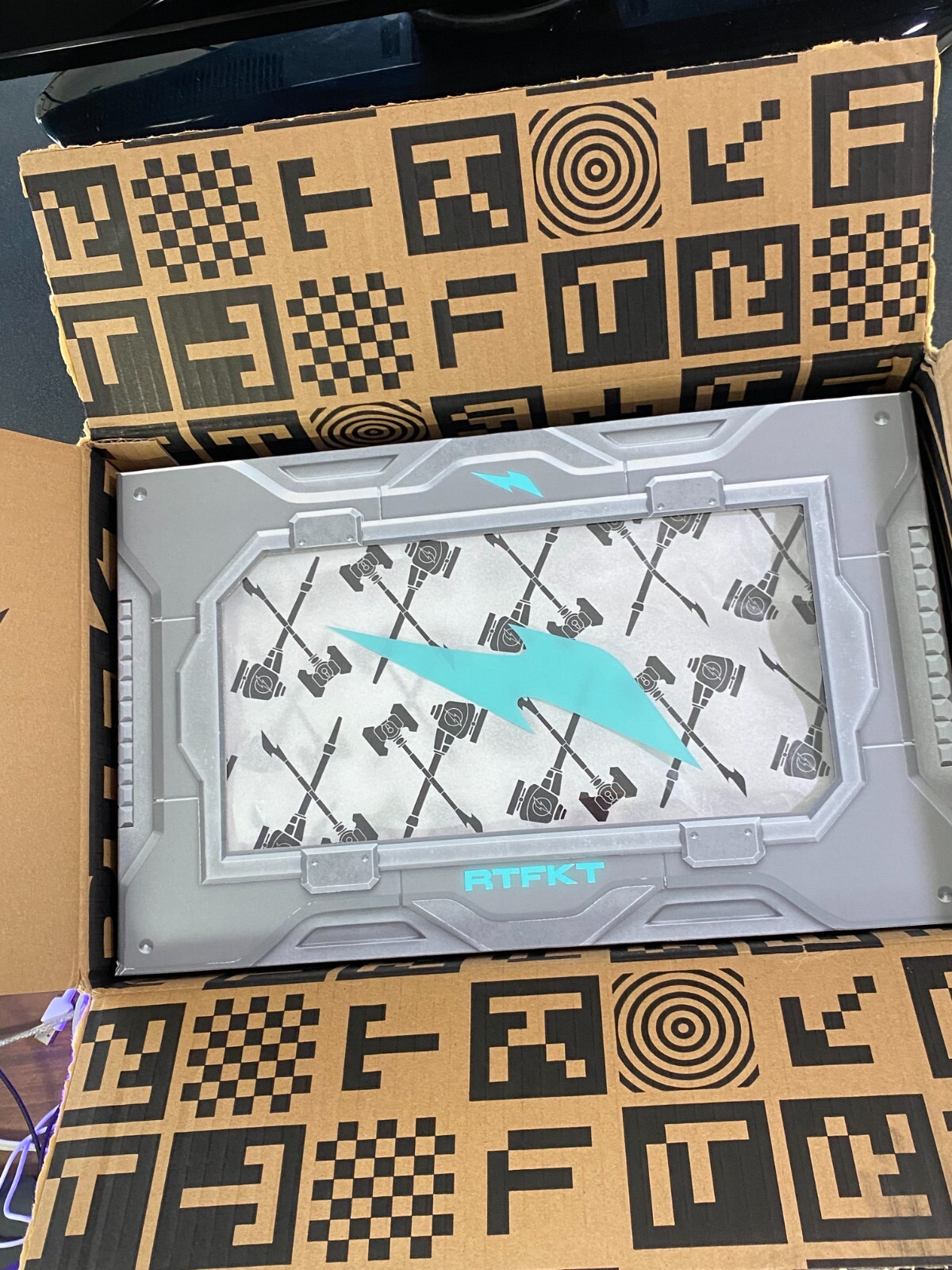 NIKE NIKE RTFKT X DUNK GENESIS CLONE X SIZE 11 BLACK/RED IN BOX