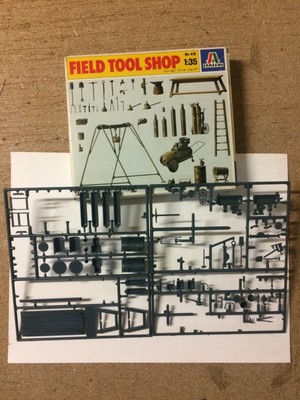 1/35 ITALERI 419 : ATELIER MAINTENANCE OUTILS ACCESSOIRES DIORAMA FIELD TOOLS