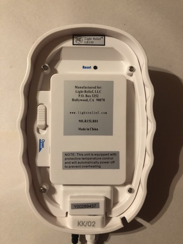 Light Relief LR150 Infrared Muscle Pain Relief Therapy Device + AC Power Adapter