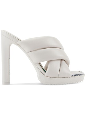

Женские белые кожаные босоножки без шнуровки на каблуке DKNY Madena Square Toe Stiletto, Белый, K1234716