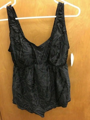 Prego Maternity Tankini. Black. Size Medium 8-10. Model#2418 A183sp