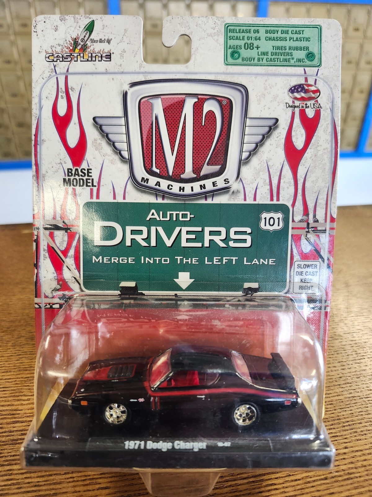 M2 Machines Auto-Drivers R6 #10-07 1971 Dodge Charger in