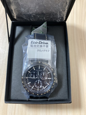 Pre-owned Citizen Collection Bl5496-11e Eco-drive Stainless Chronograph Men Watch