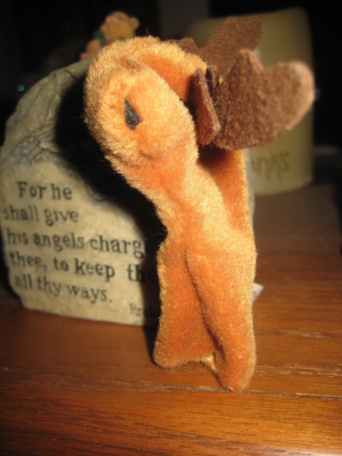 Poppets cascade toy tiny finger puppet reindeer