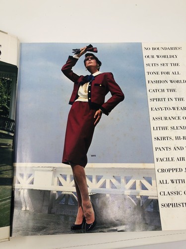 VTG 1984 Vogue Store Counter Pattern Book Fashion Catalog March