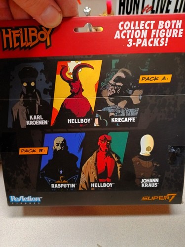 Super7 Reaction Hellboy figure 3 pack Lot X2