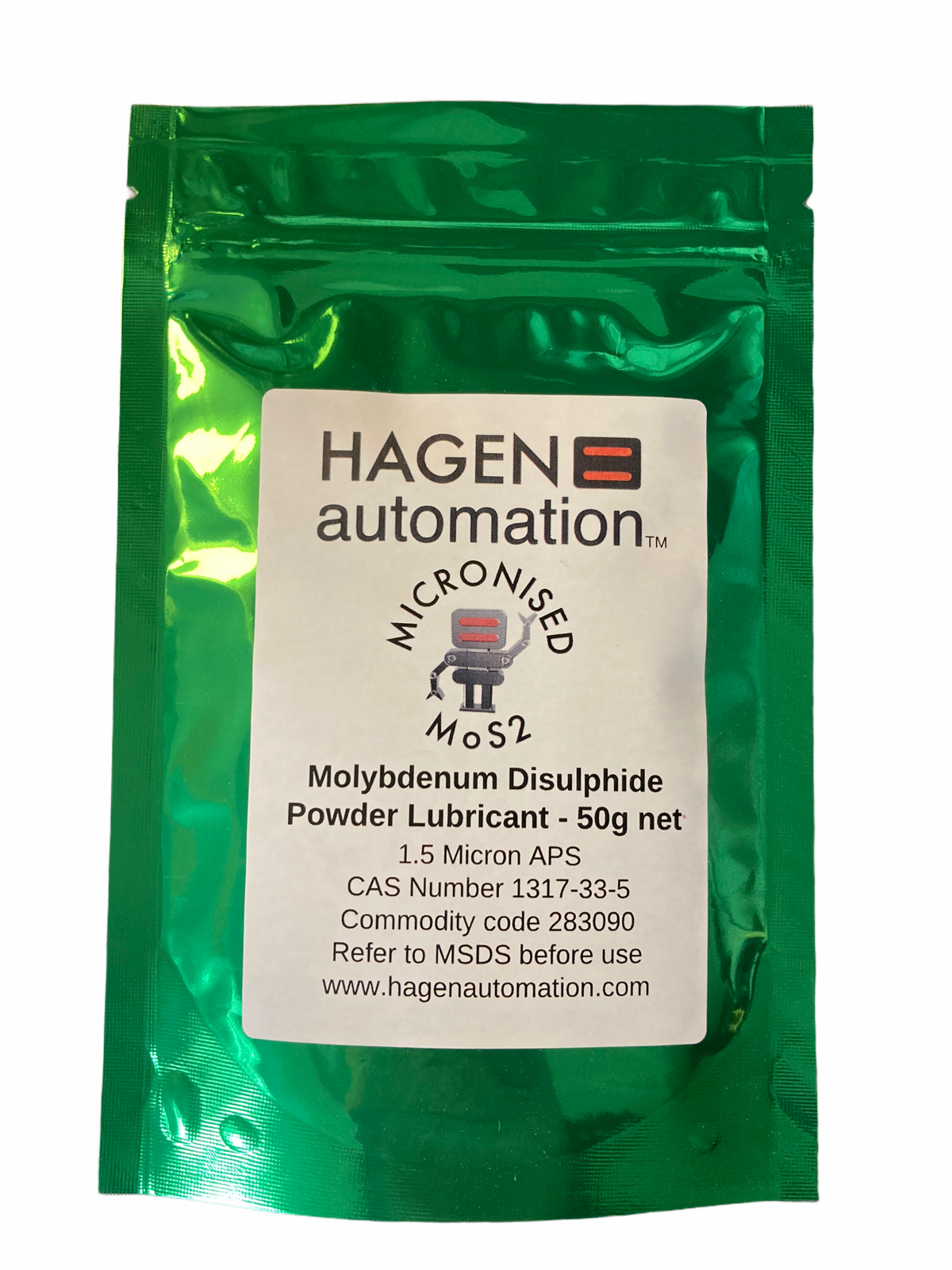 Micronised Molybdenum Disulphide MoS2 dry powder lubricant 50g Moly Powder