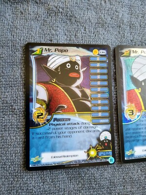 DBZ Mr. Popo CR1 CR2 CR3 Colossal Redemption Promo FOIL Personality Set SCORE