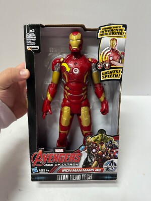Marvel Avengers Age of Ultron Titan Hero Tech Iron Man 12 Inch Figure New