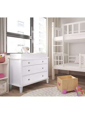 Little Seeds Monarch Hill  3 Drawer Changing Table, White