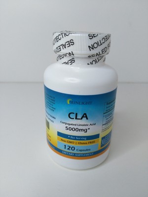 CLA 5000 mg 120 CAPSULES Conjugated Linoleic Acid Pure Weight Loss Fat Burner