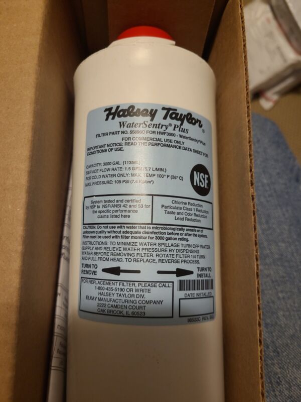 Halsey Taylor 55898C Bottle Filling Station WaterSentry Plus Filter Genuine 