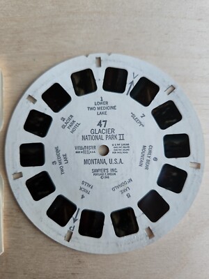 VIEWMASTER REEL 47 Glacier National Park 2 Montana USA Vintage View Master