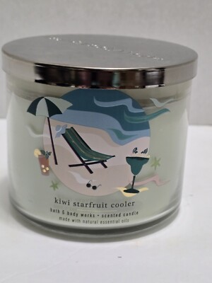 Bath & Body Works Kiwi Starfruit Cooler 3-Wick Scented Candle