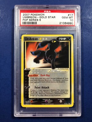 Купить pokemon umbreon gold star celebrations psa 10 gem mt