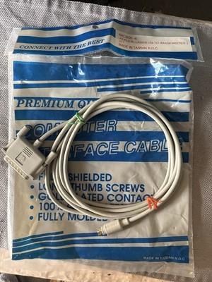 MC806-6 Printer Cable Apple IIC or Laser 128 to Imagewriter I printer
