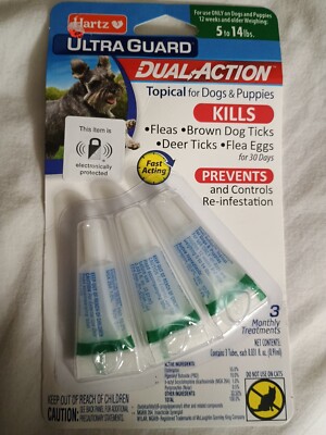 Hartz Ultraguard Dual Action Flea & Tick Prevention for Small Dogs (5 - 14lbs)
