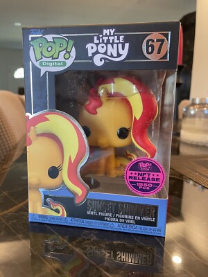 Funko Pop Digital n f t Exclusive #67 My Little Pony Sunset Shimmer In Hand