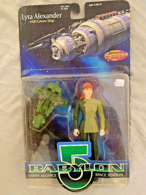 Babylon 5 Earth Alliance space station Lyta alexander with green ship