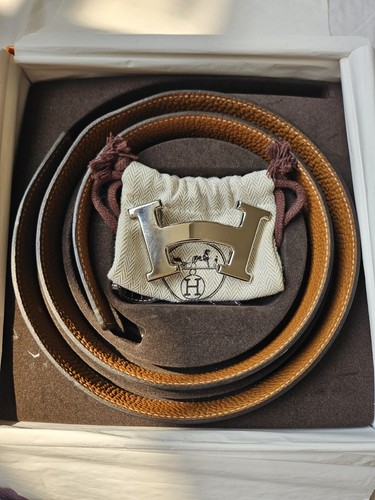 HERMES アイボリー レザー ベルト 80 HERMES アイボリー レザー ベルト 80 Hermès Belt 80cm: Refined