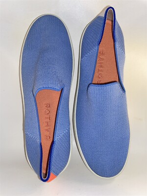 Rothy's Sneakers Slip On Sky Blue Women's Shoes Size 8.5 New 