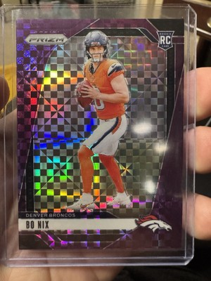2024 Prizm NFL Bo Nix Purple Power /49 Broncos RC #309 Pack Fresh!