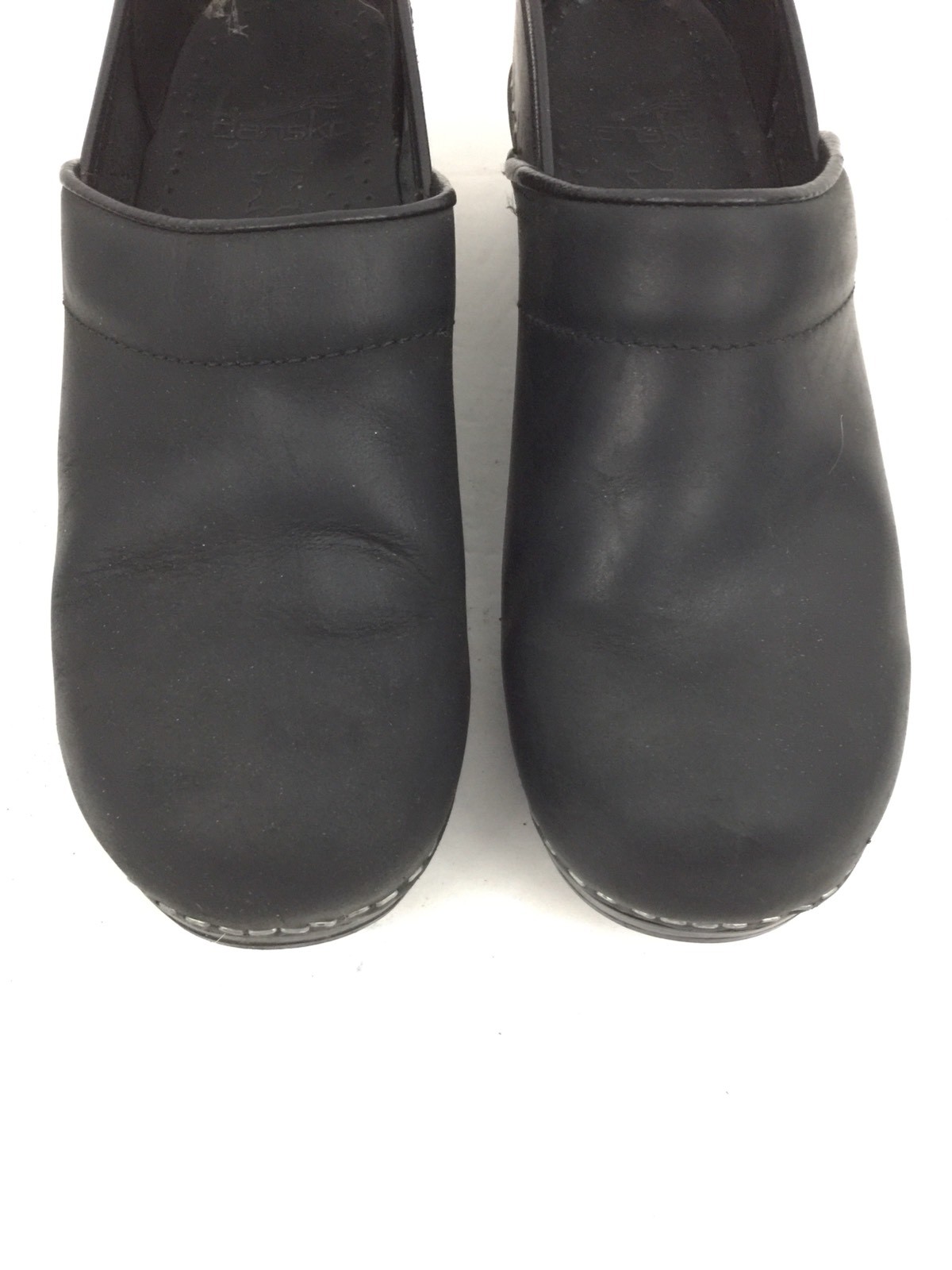 Dansko Women's Clogs Mules Shoes Closed Back Nursing Career Leather Black Sz 37