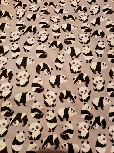 QUILT Panda's with Pink and Polka Dots -58