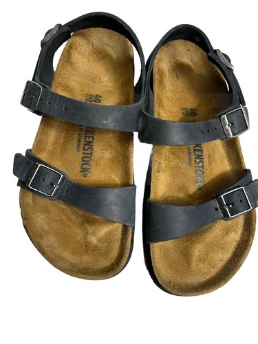 BIRKENSTOCK ネイビー 2ストラップサンダル 41 Birkenstock ネイビー 2ストラップサンダル - メルカリ