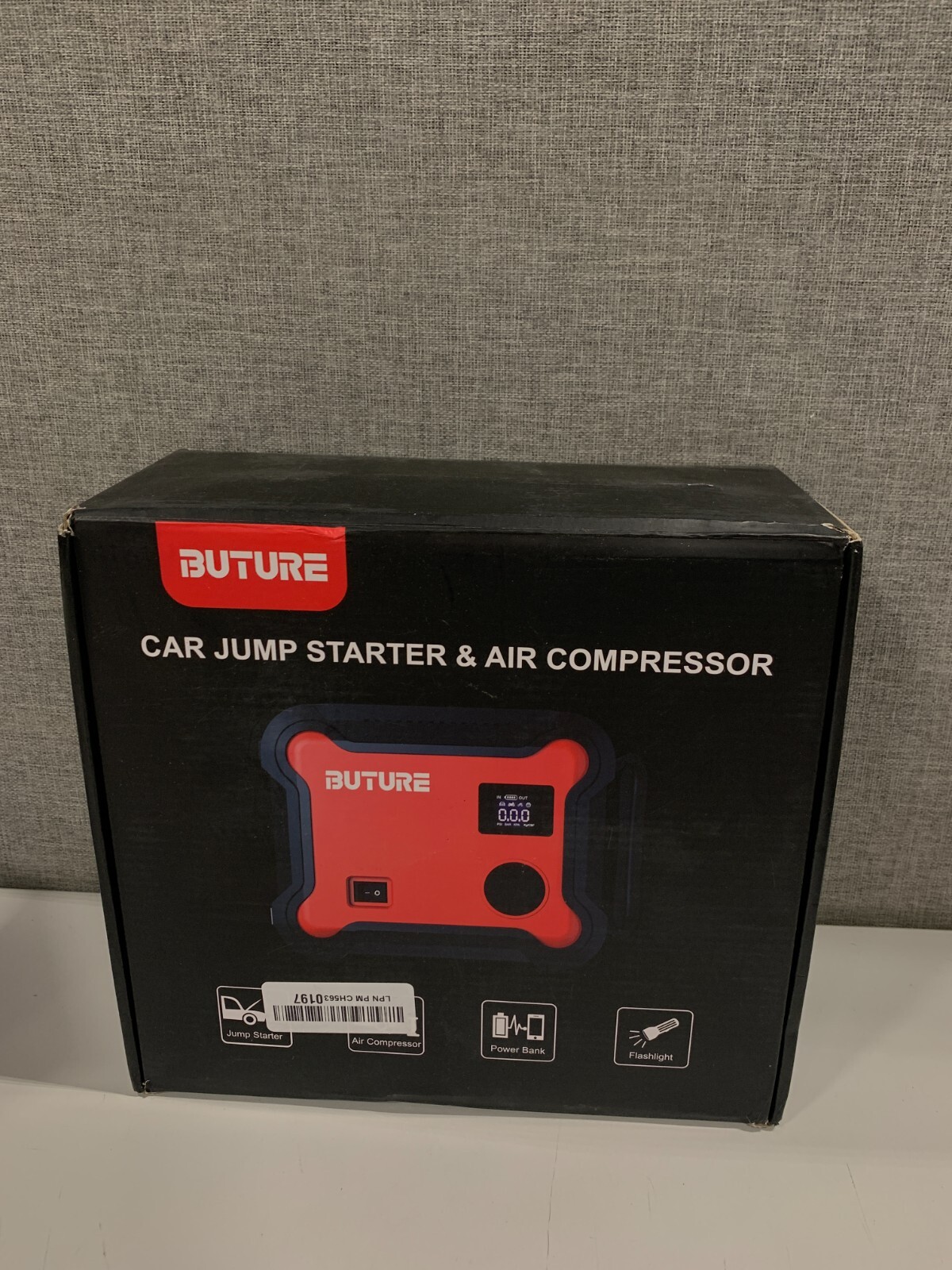 Buture BR700 Black Red 26800mAh Car Jump Starter And Air