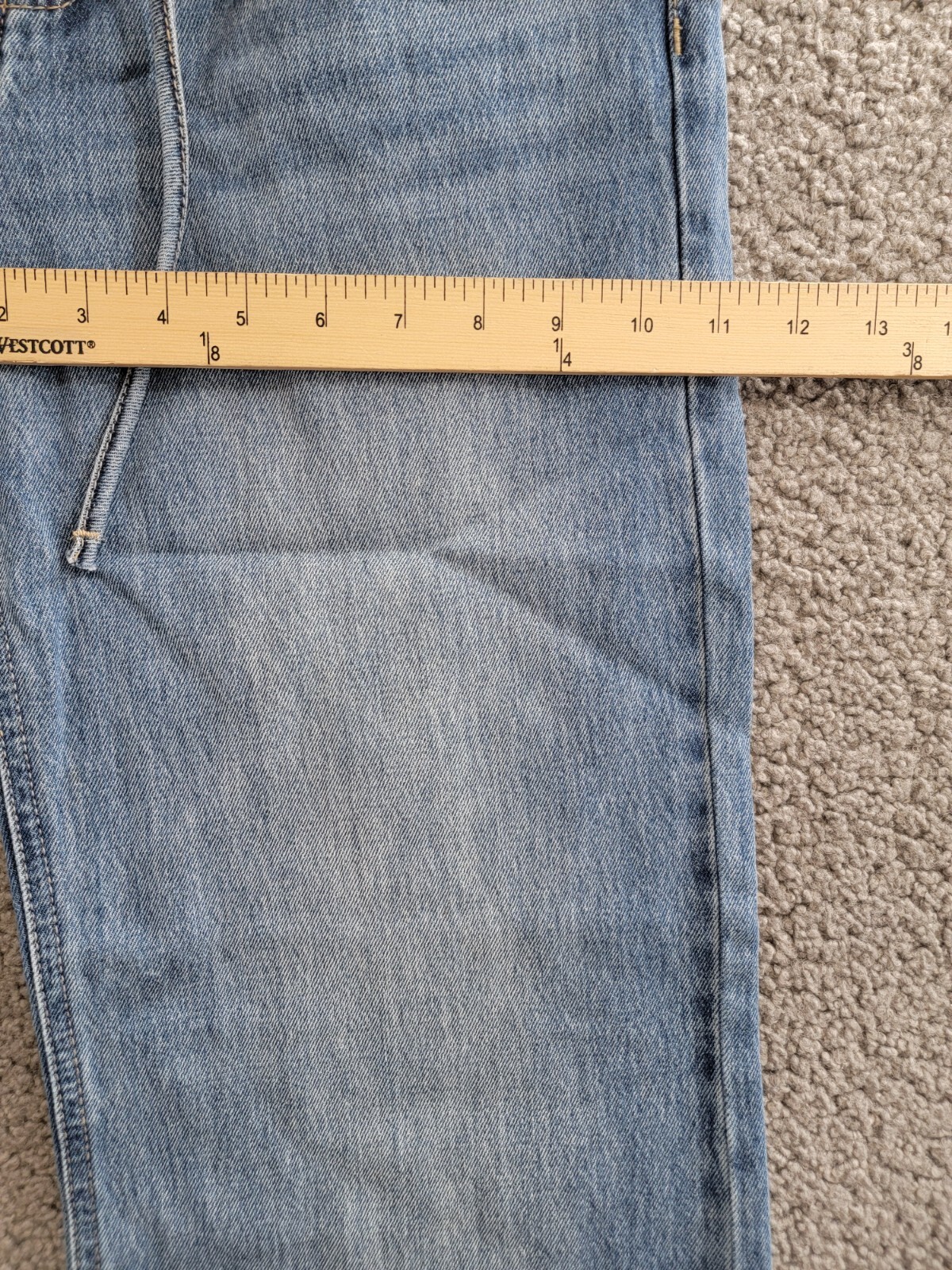 KanCan Hilo Ultra High Rise 90's Flare Jeans Women's 3/25 Medium Blue Button Zip - Picture 6 of 18